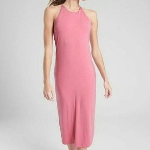 Athleta | Mariposa Midi Dress | Guava Rose | Size L